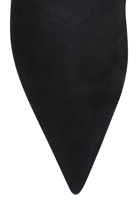 Gianvito Rossi Levy Black Suede Tall Boot, 85mm - view 4