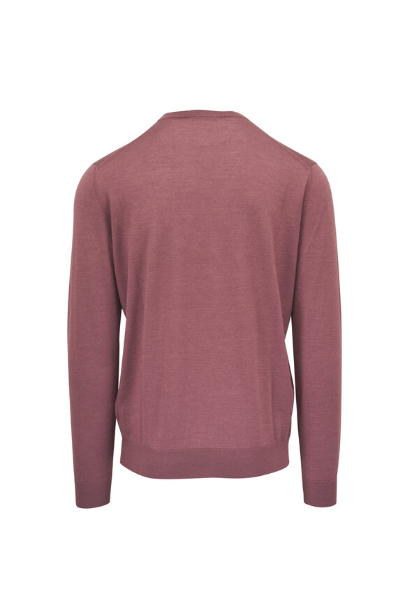 Colombo Dark Rose Cashmere & Silk Sweater - view 3