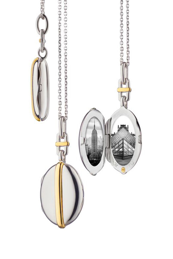 Monica Rich Kosann - Slim Tess Two-Tone Locket