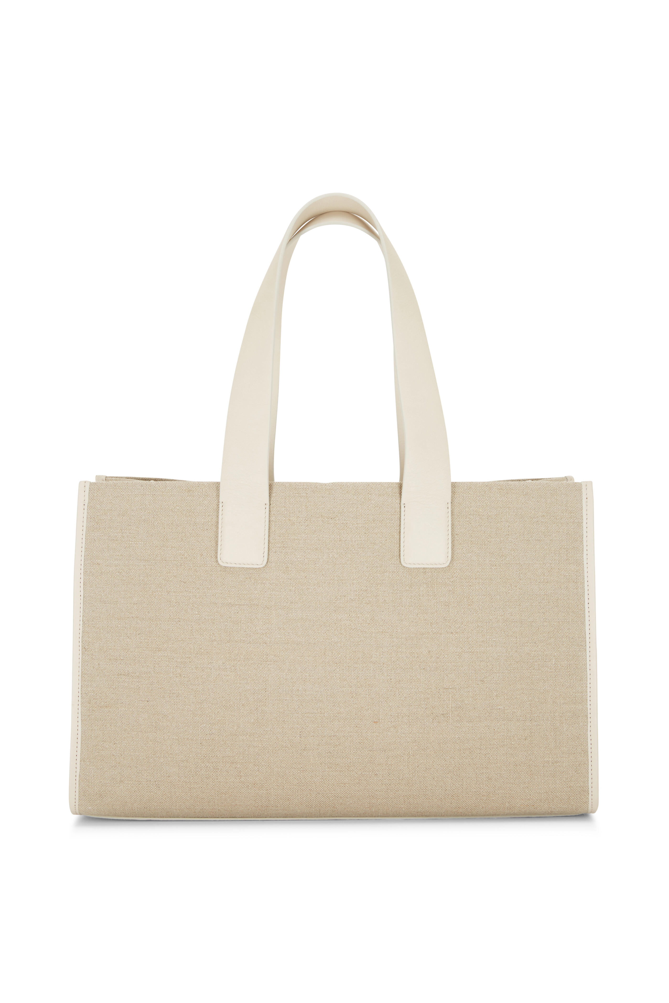 Brunello Cucinelli - Corda Natural Linen & Leather Tote Bag