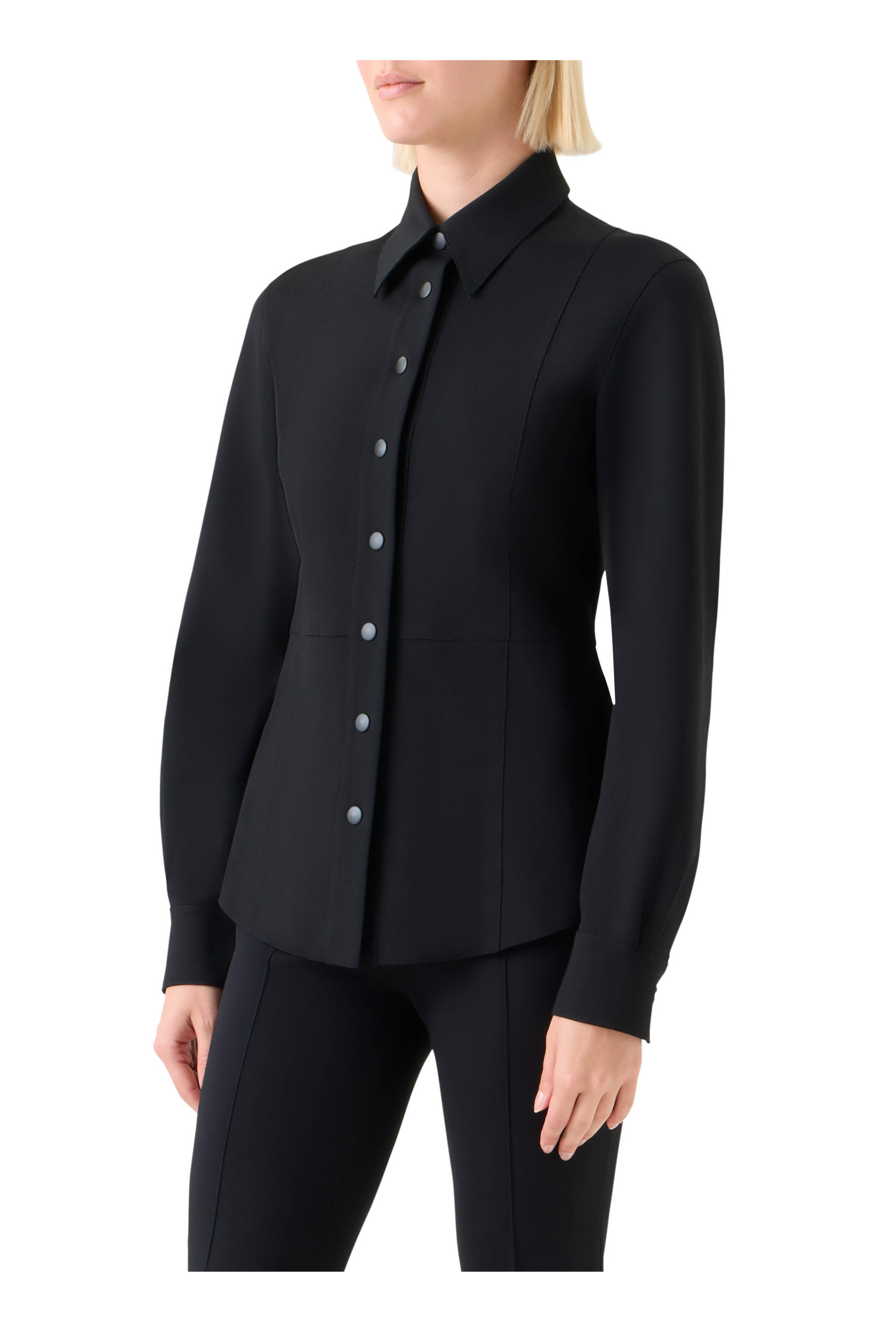 Akris Punto - Black Cinched Waist Shirt