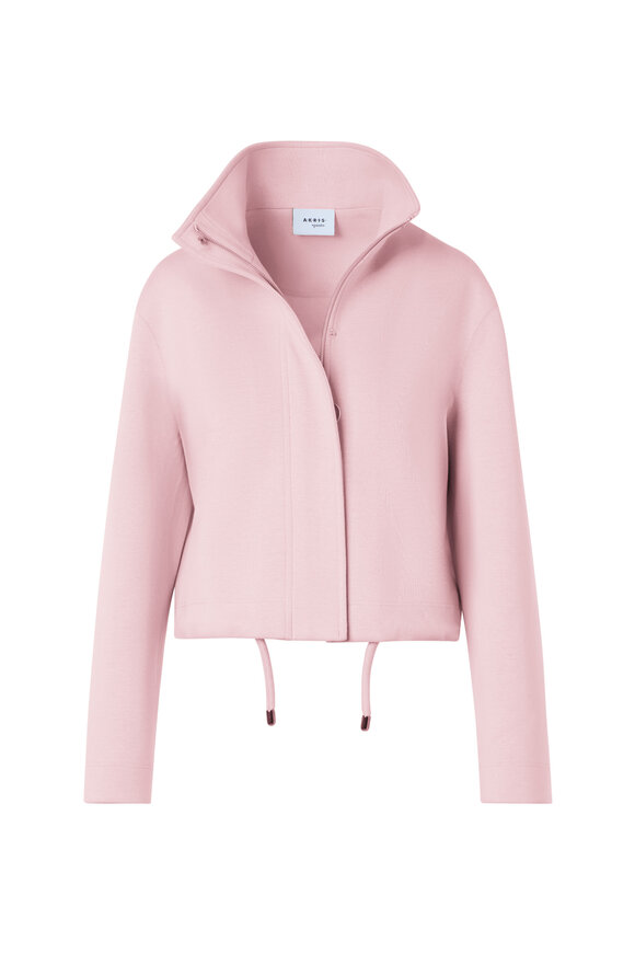 Akris Punto Rose Relaxed Fit Cotton Sweatshirt Jacket - view 1