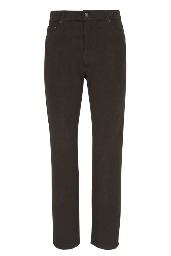 AG Tellis Olive Modern Slim Corduroy Pant - view 1