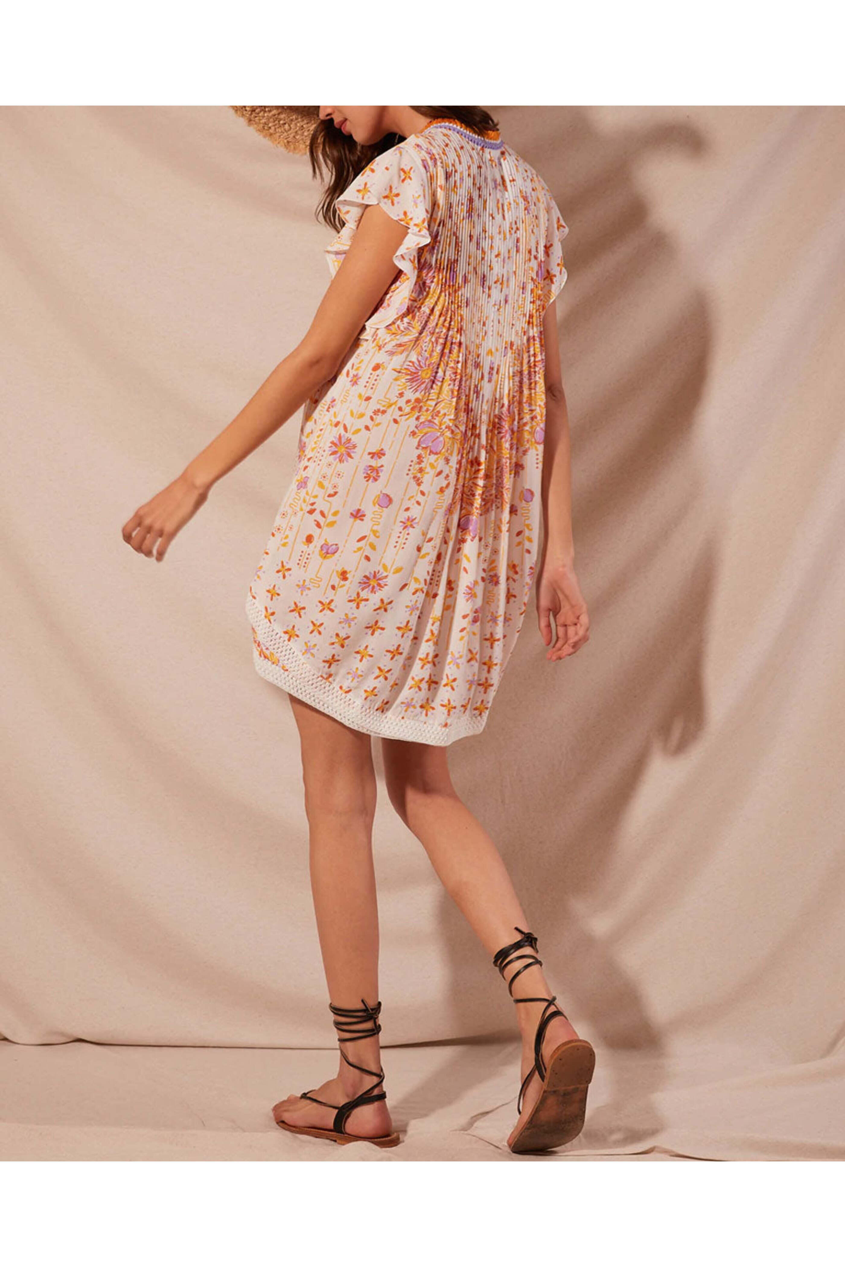 Poupette St Barth - Orange Riviera Sasha Mini Dress