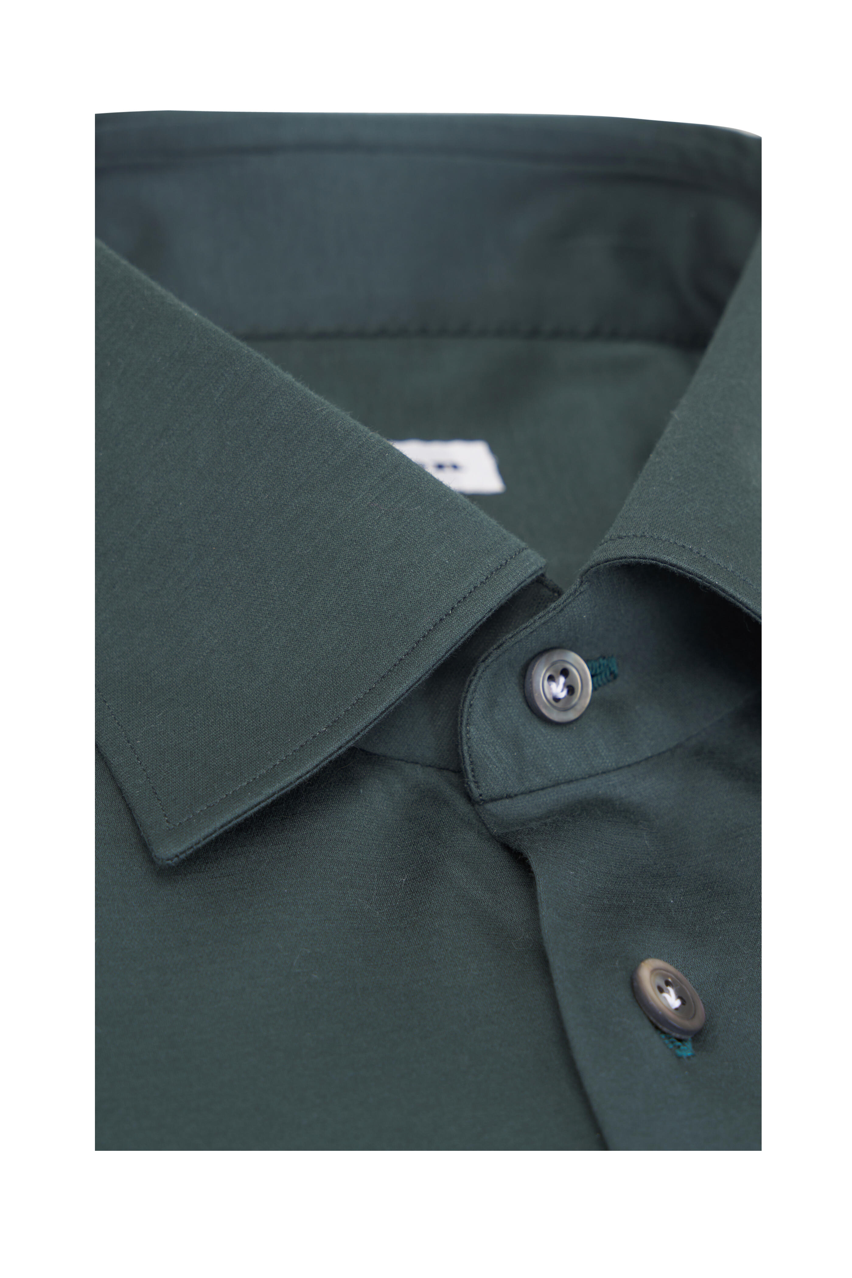 Kiton - Green Jersey Cotton Knit Sport Shirt