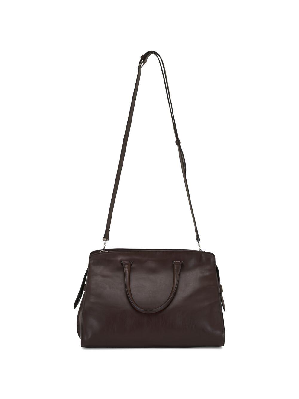 Métier - Private Eye Walnut Leather Handbag