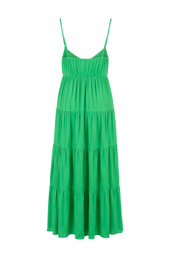 L'Agence Lua Island Green Tiered Maxi Dress - view 2