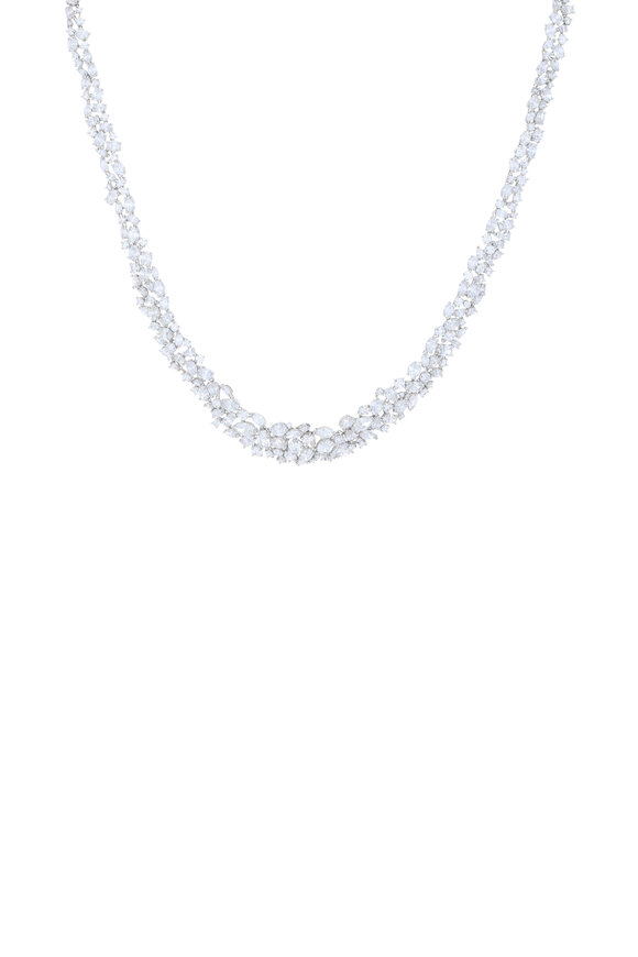 Oscar Heyman - Platinum Scatter Diamond Necklace