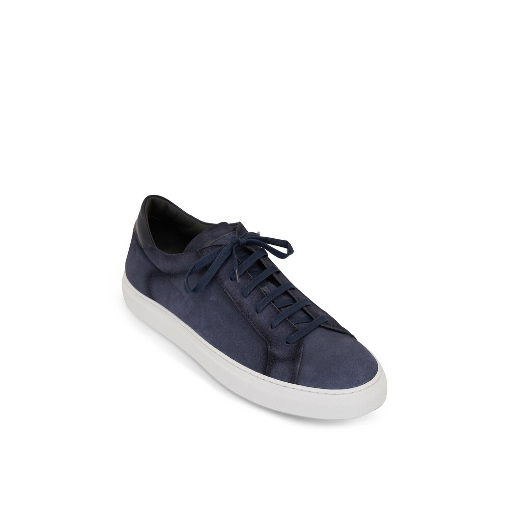 To Boot New York - Derrick Blue Suede Sneaker | Mitchell Stores display picture 2
