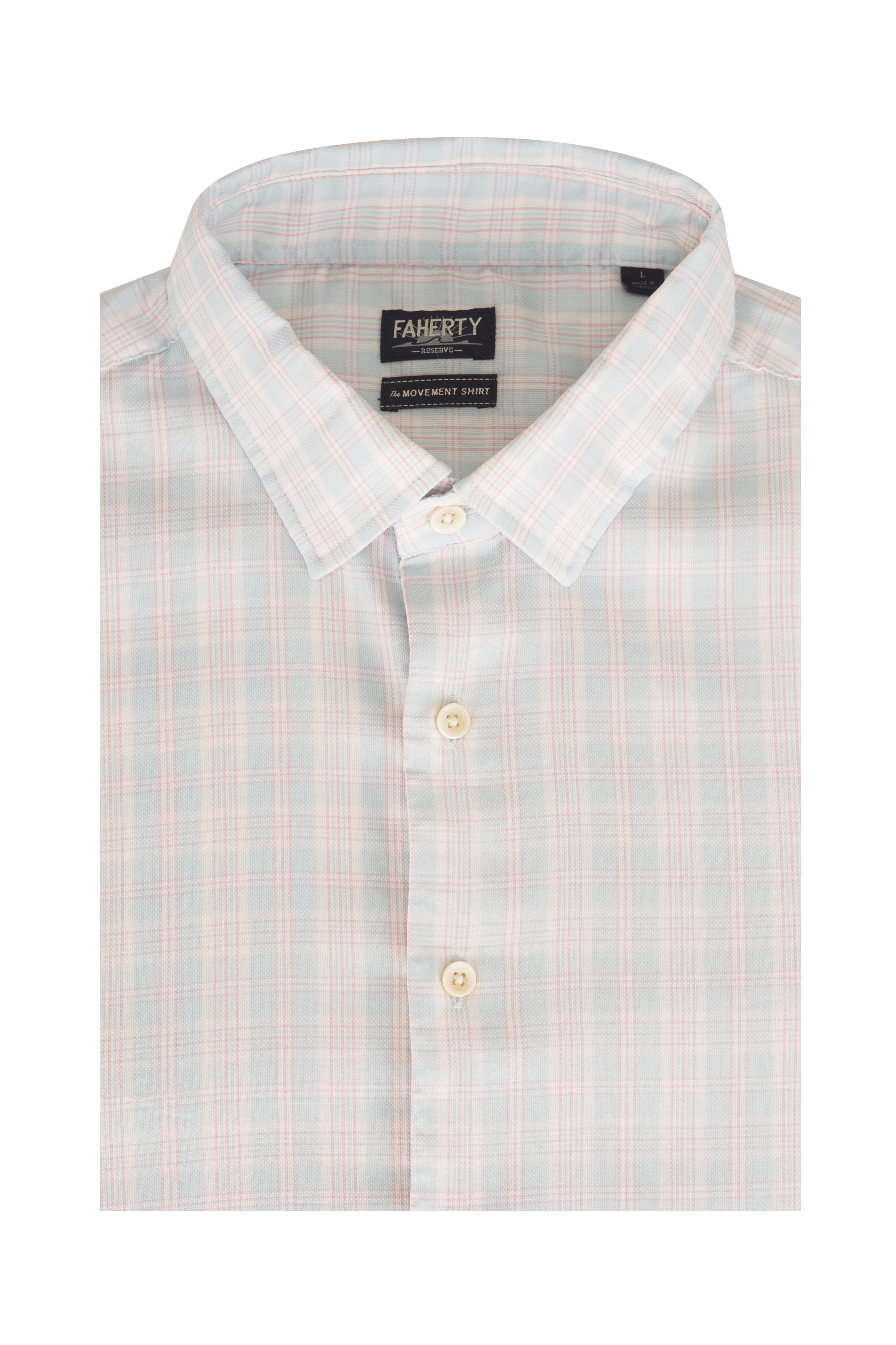 Faherty Brand - Movement™ Monterey Blue Plaid Sport Shirt