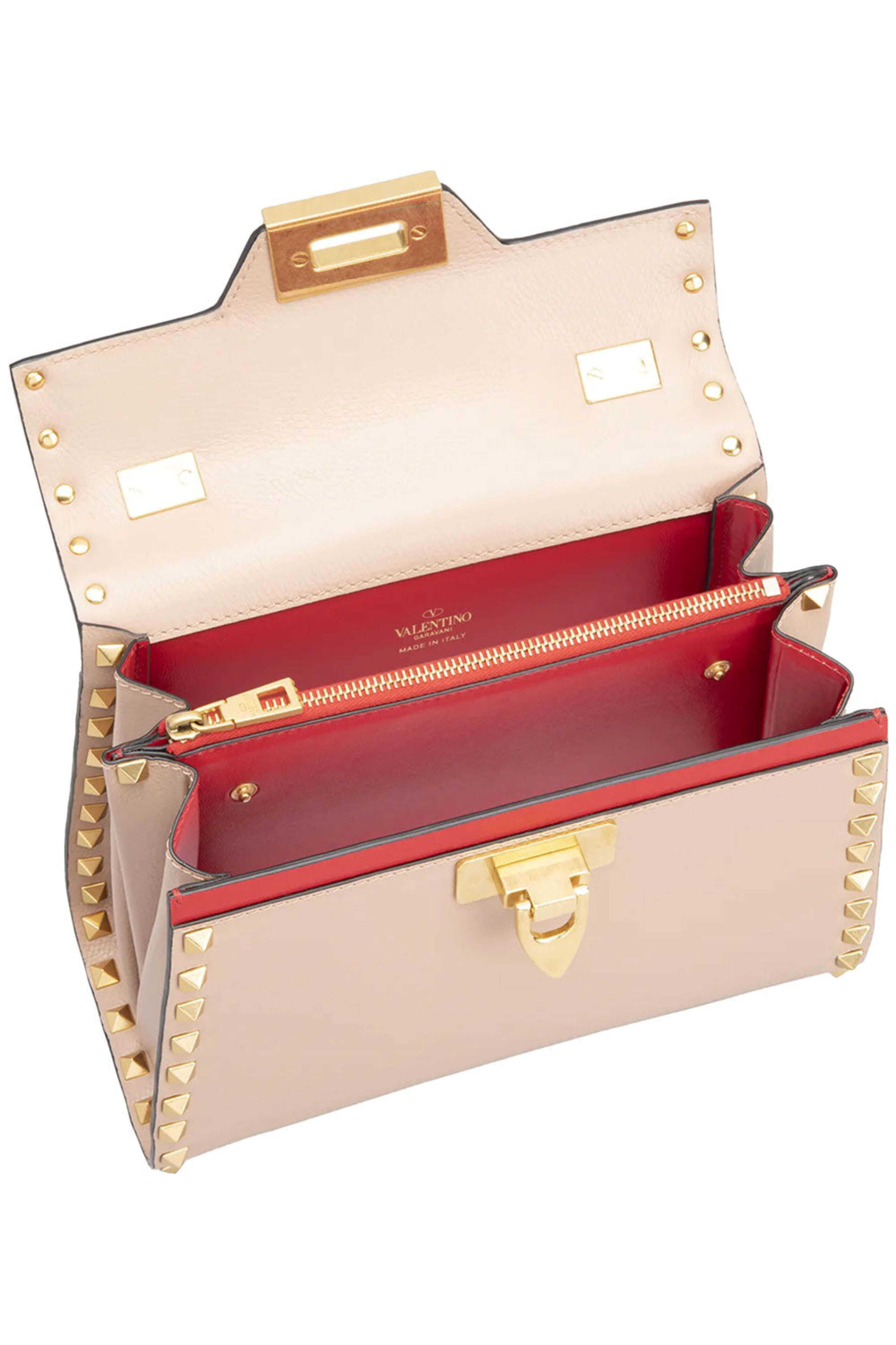 Valentino Garavani - Alcove Rockstud Top Handle Bag in Rose Cannel