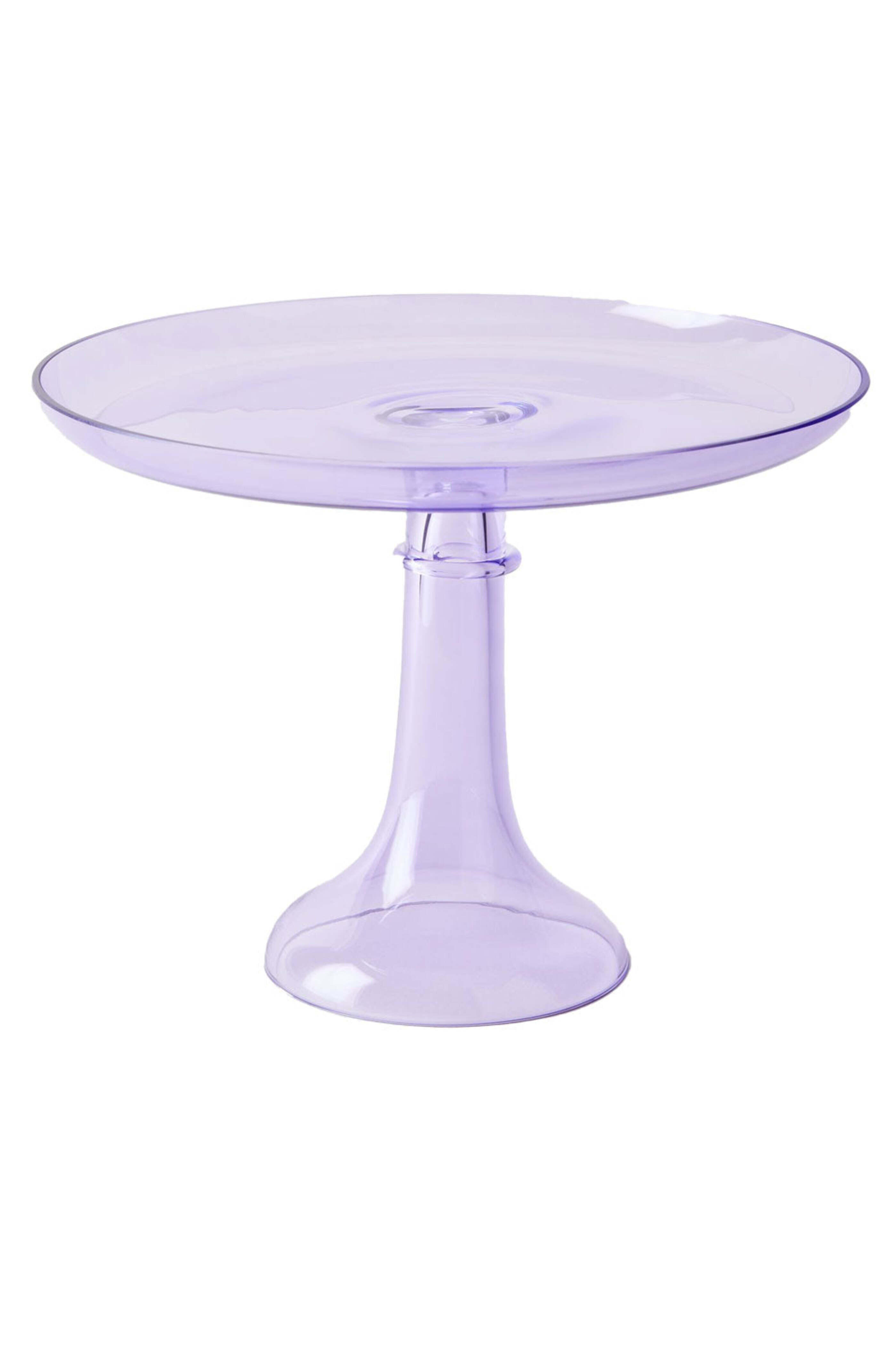 Estelle Colored Glass - Lavender Glass Cake Stand