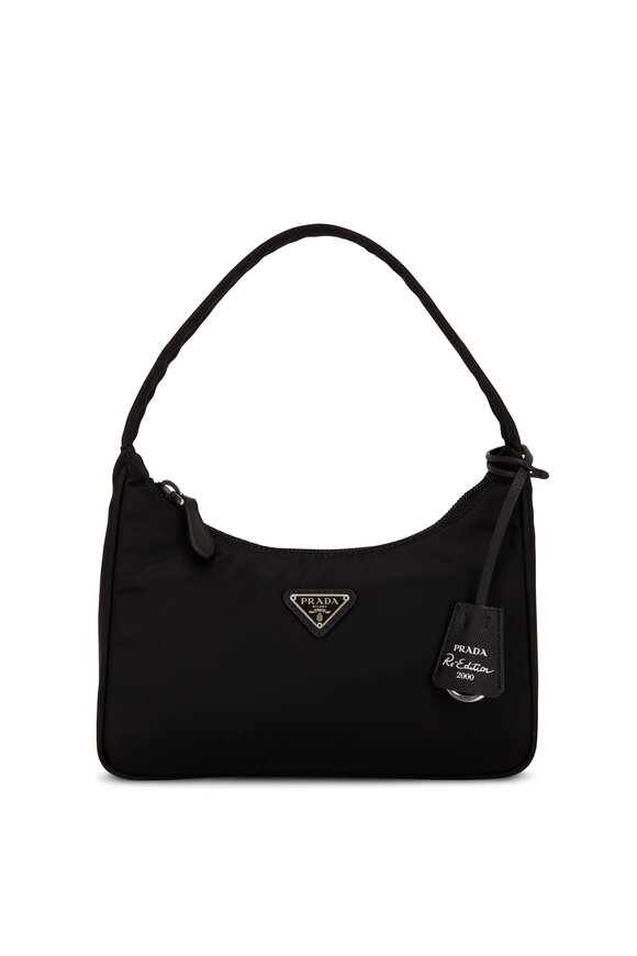 Prada - Re-Edition Tess Black Nylon Mini Shoulder Bag