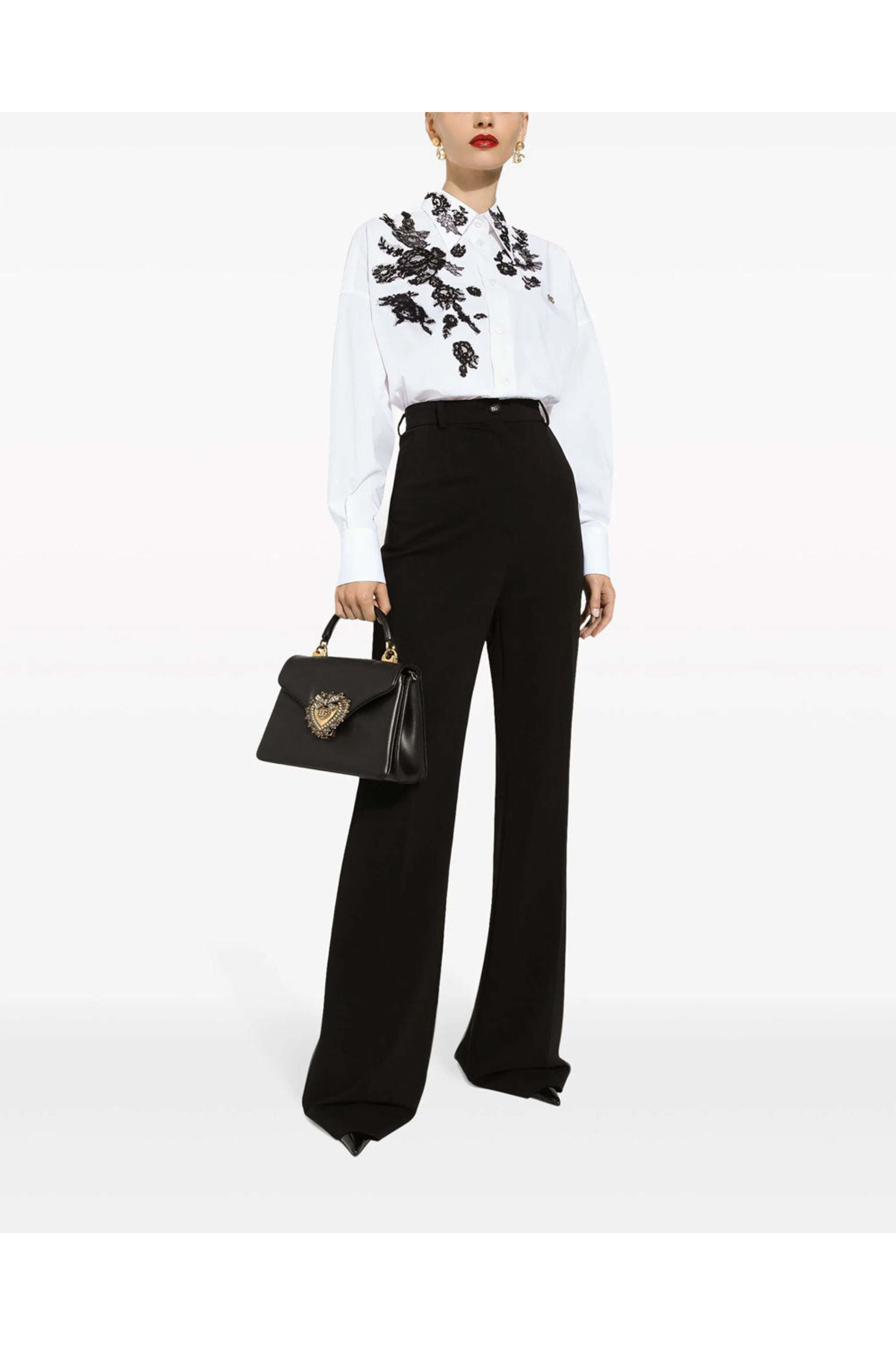 Dolce & Gabbana Devotion レザー トートバッグ 2WAY Dolce & Gabbana - Devotion Leather Tote Bag in Black