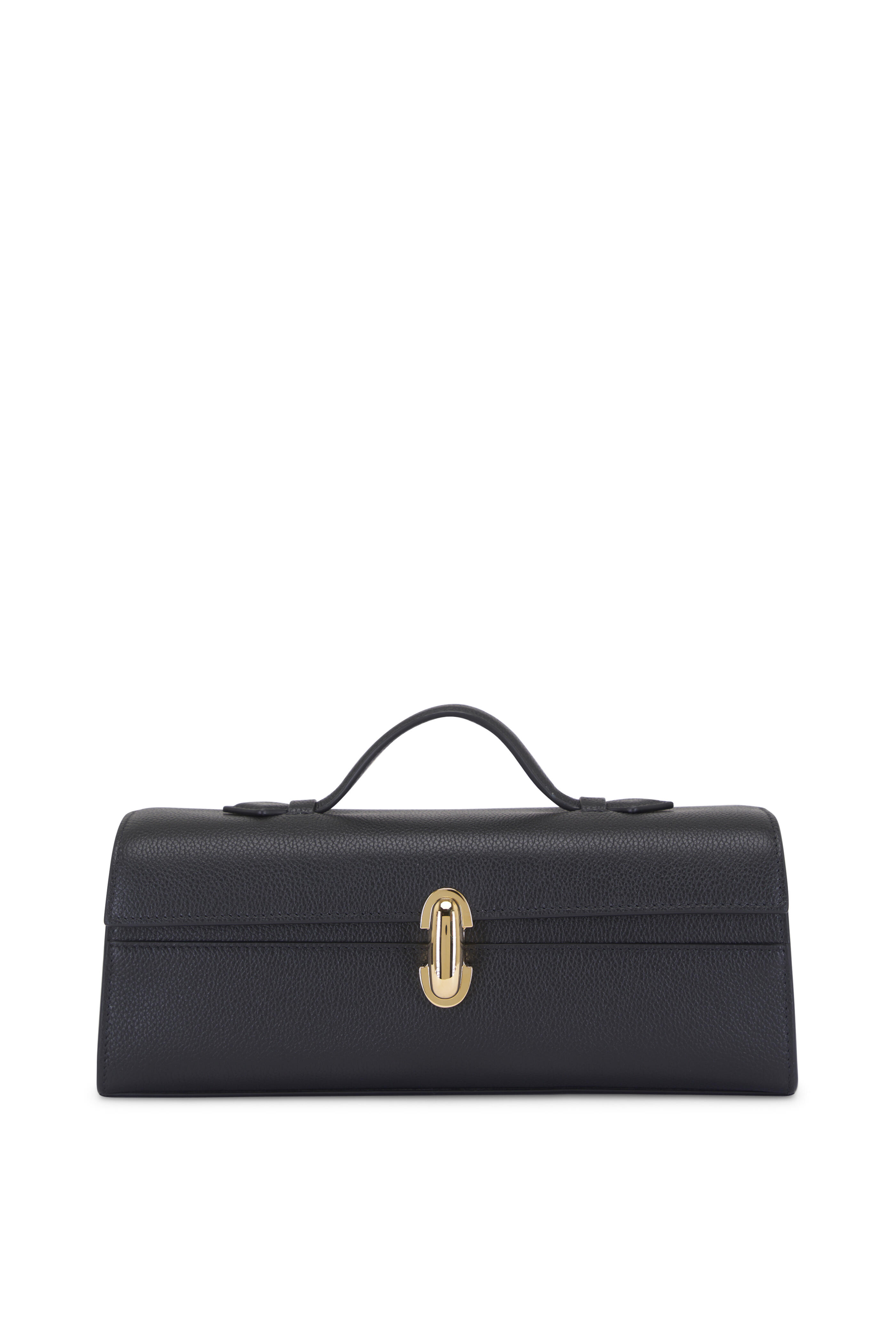 Savette - Slim Symmetry Black Leather Pochette | Mitchell Stores
