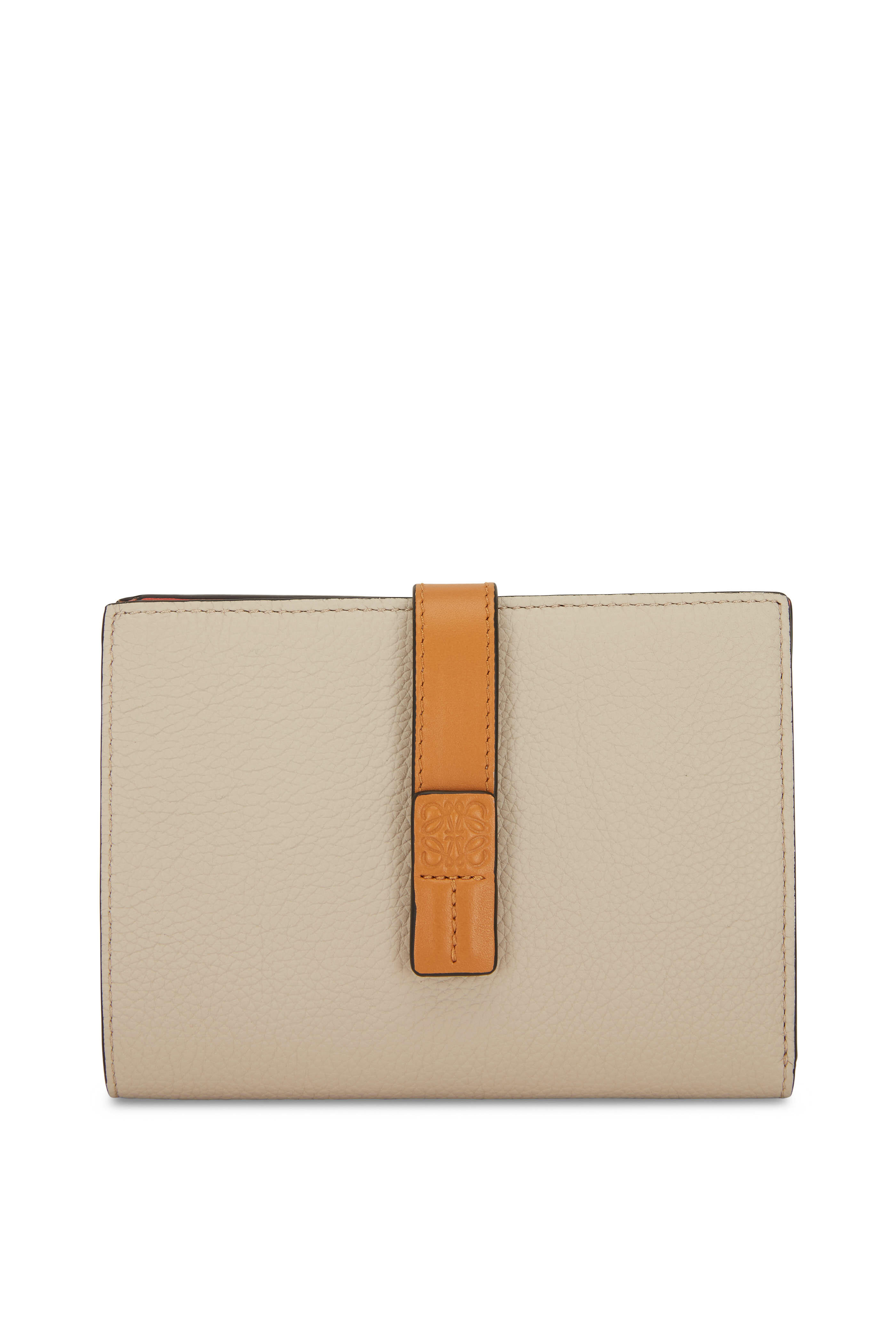 Loewe - Vertical Oat & Tan Medium Wallet | Mitchell Stores