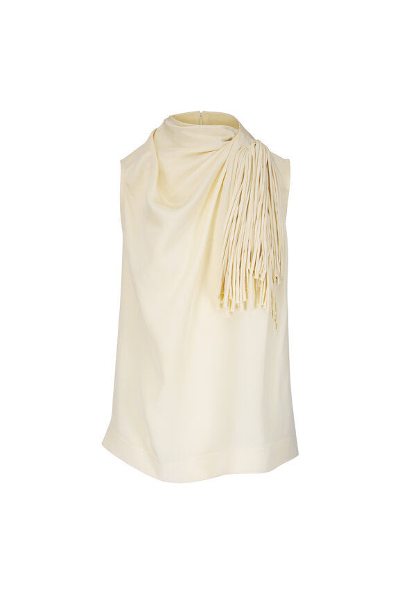 Altuzarra Alden Macadamia Silk Top - view 1