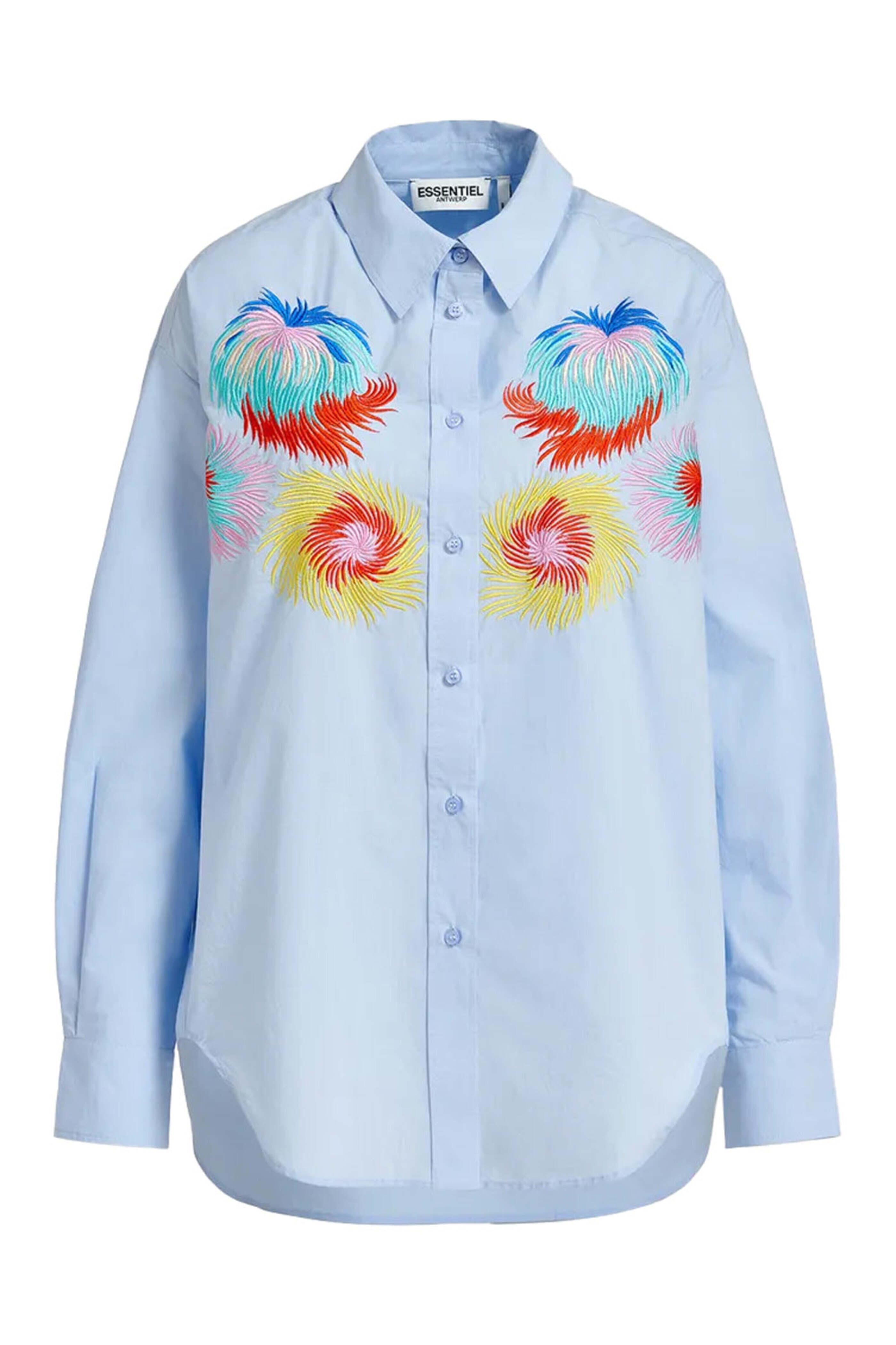 Essentiel Antwerp - Blue Regatta Esika Embroidered Shirt