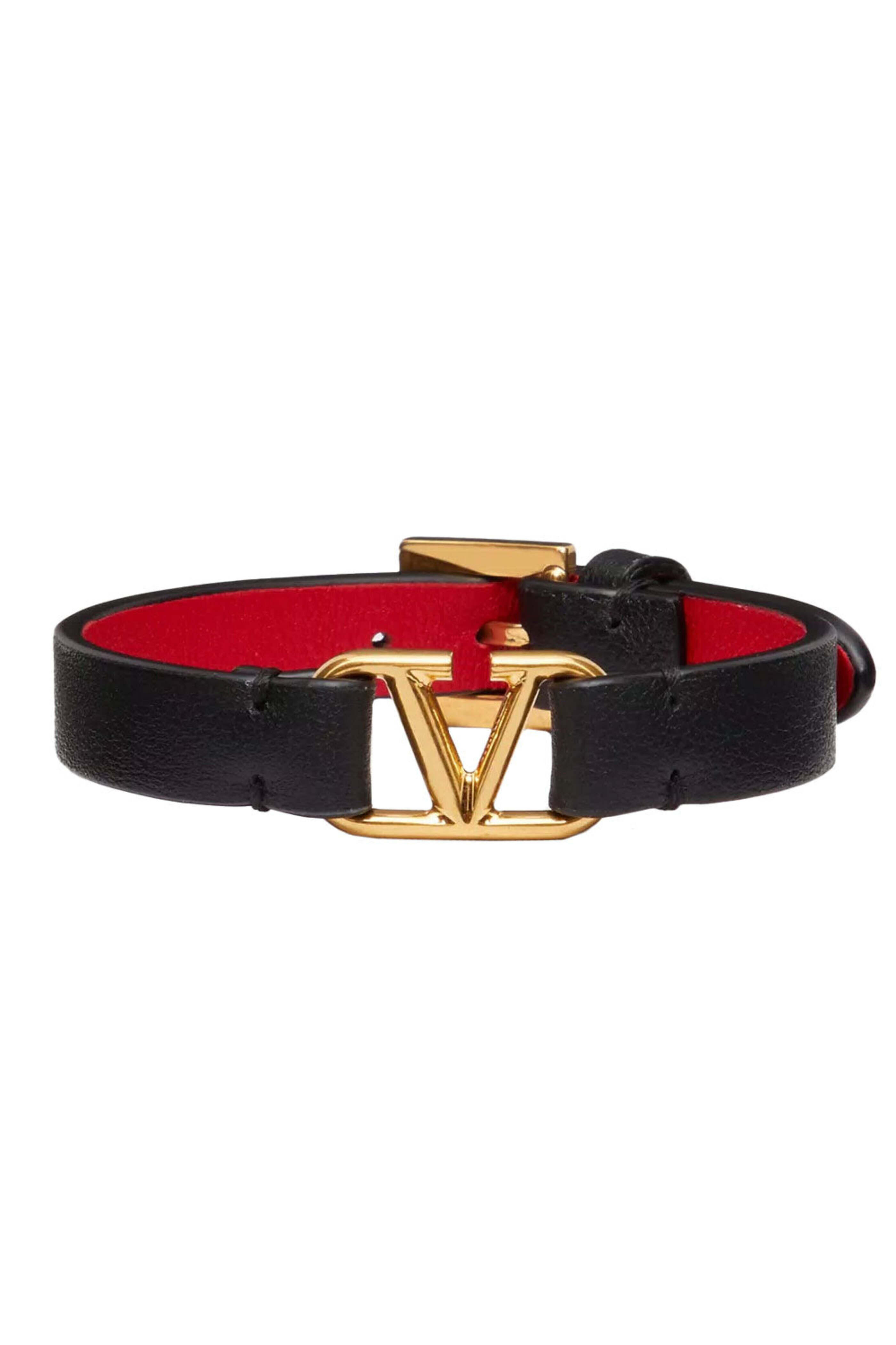 Valentino Garavani★VLogo Signature レザーコードブレスレット ○新品/正規品○ VALENTINO Vロゴ シグネチャー レザー ブレスレット