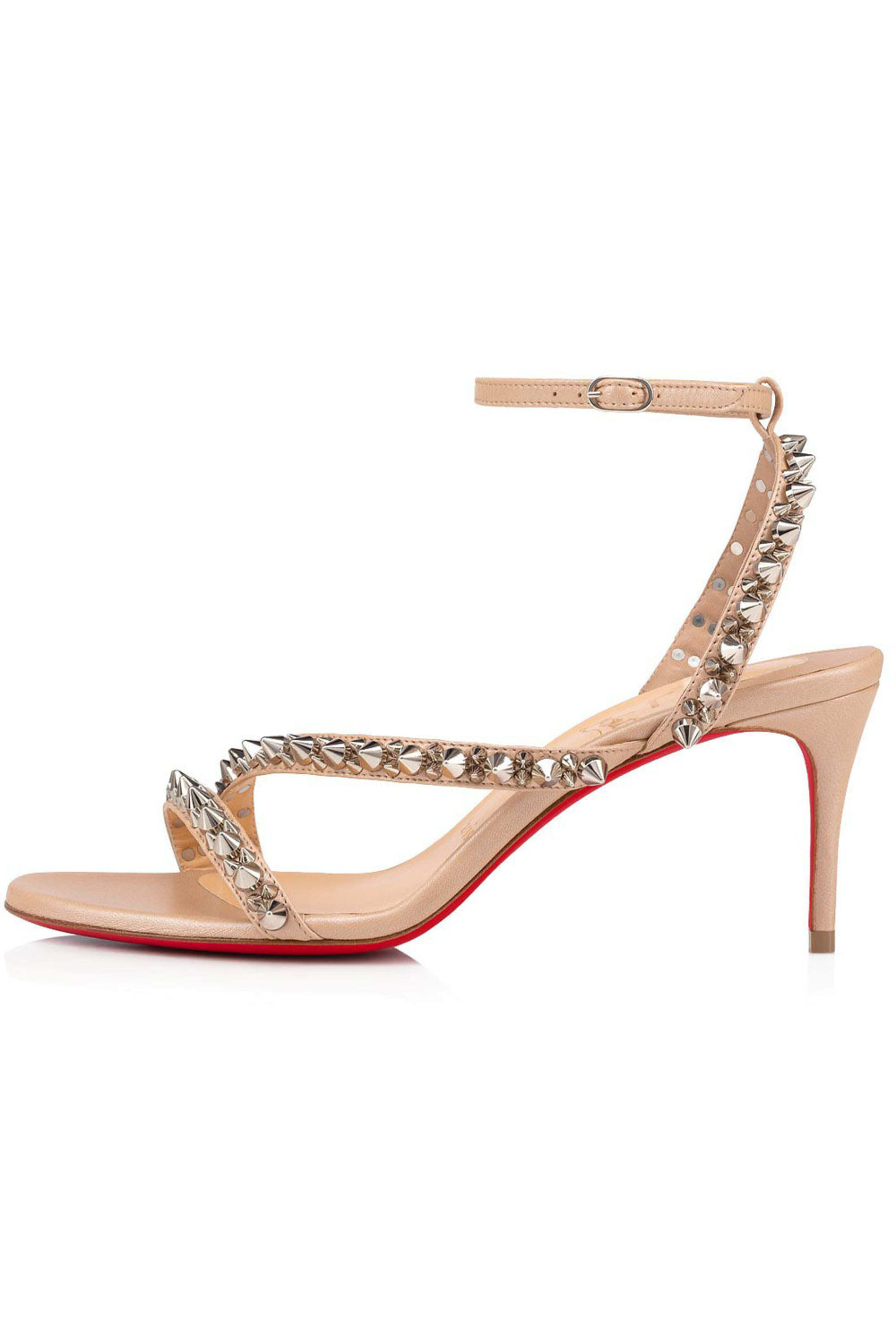 Christian Louboutin - Mafaldina Spikes Sandal in Nougat