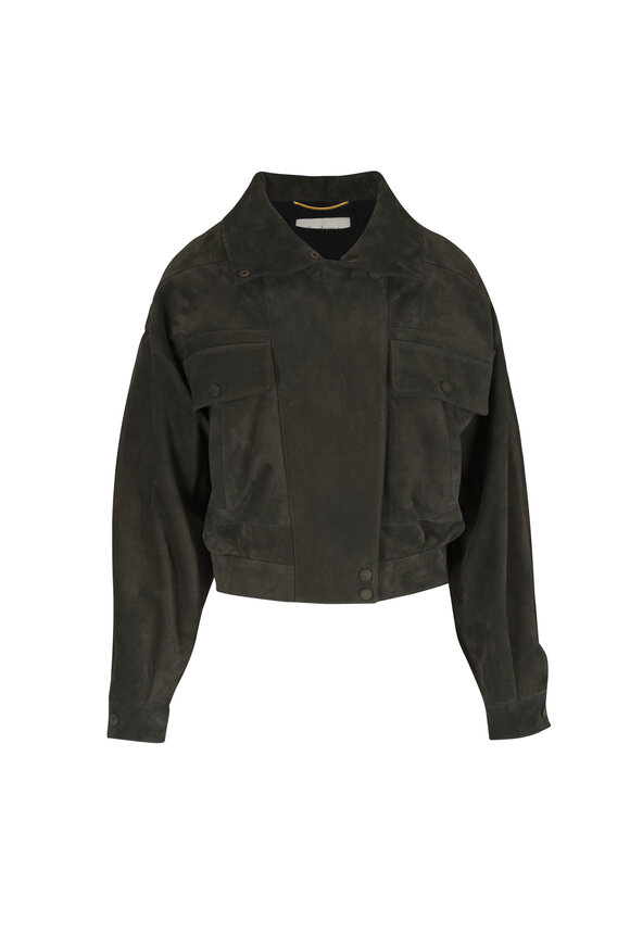 Saint Laurent Military Suede Blouson Jacket