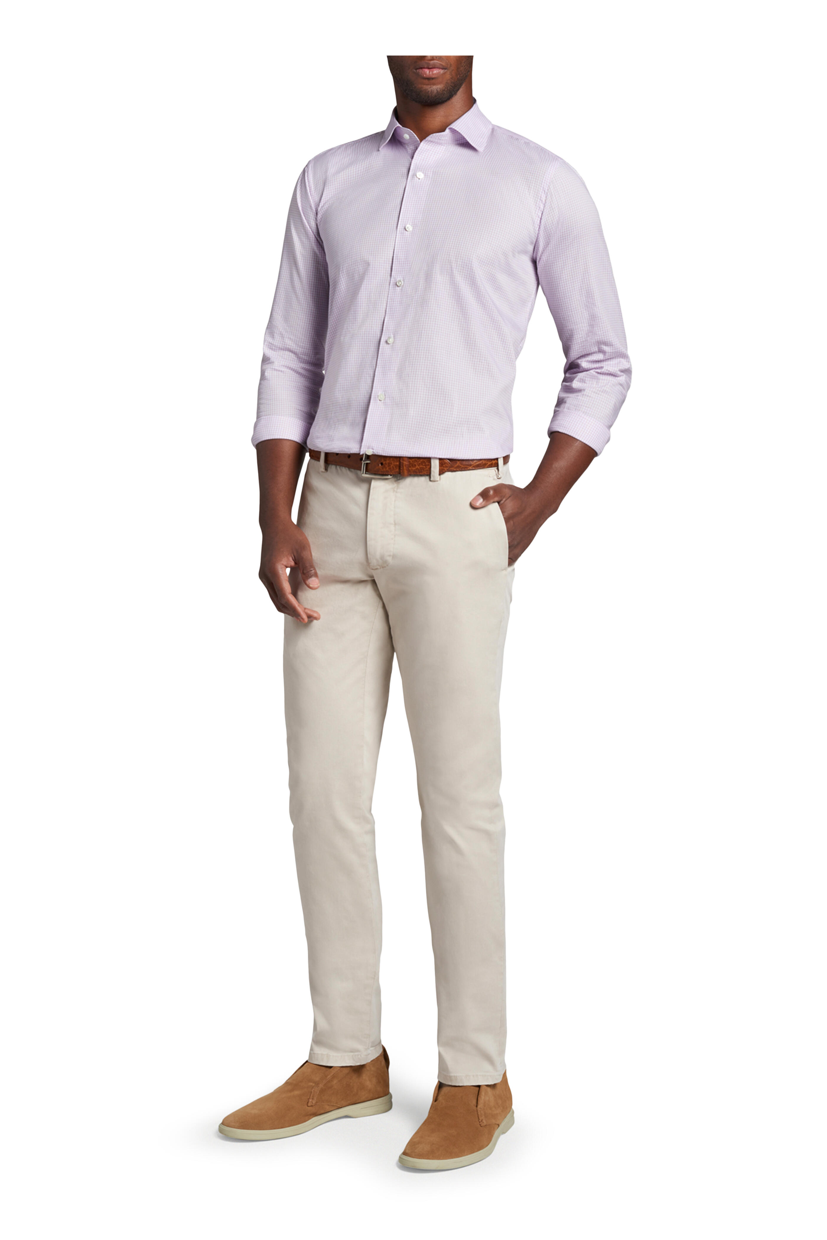 Peter Millar - Pink Shoal Check Flex Finish Sport Shirt