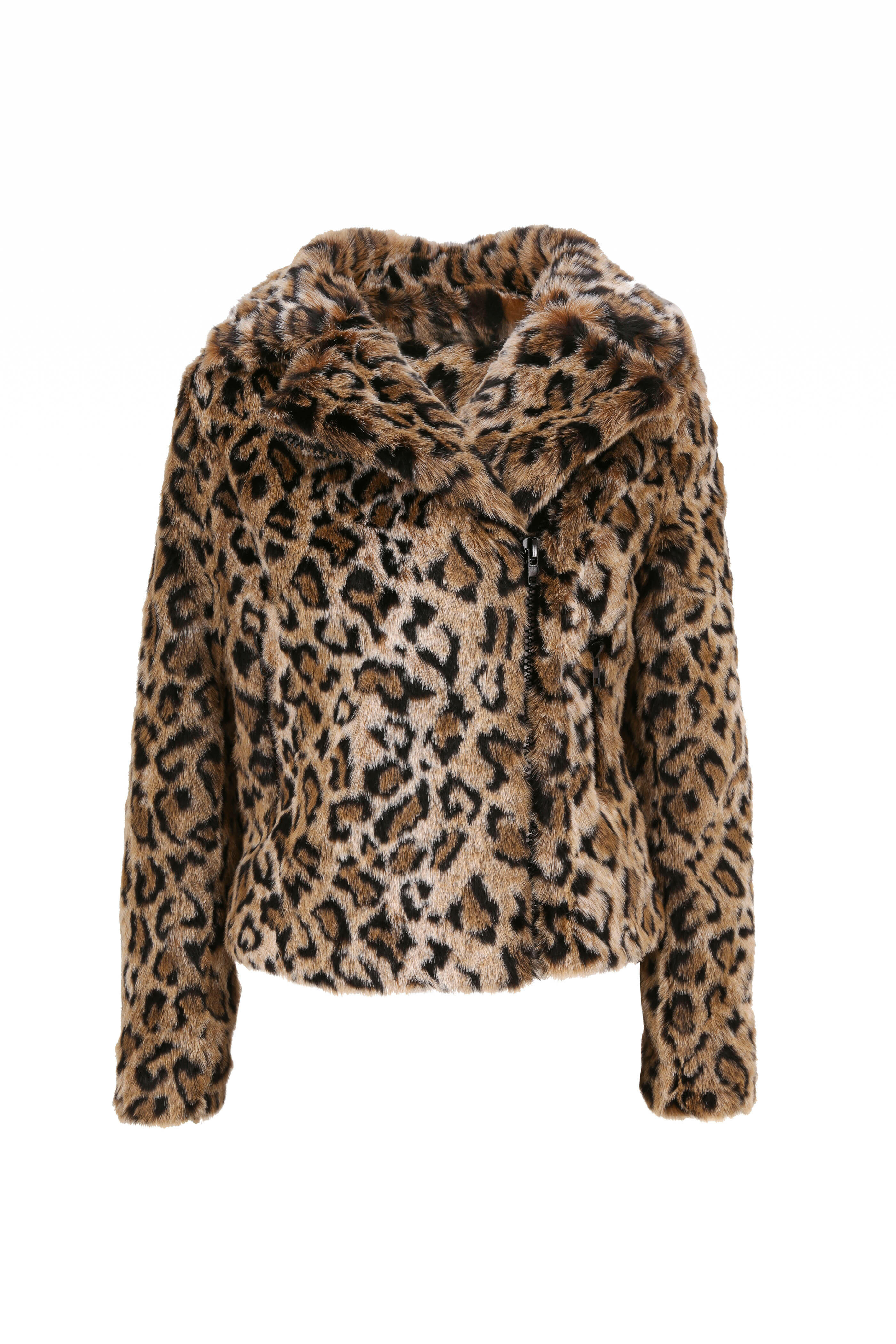 MOTHER The Furry Faux Fur Drifter Jacket in Black Cat Fever