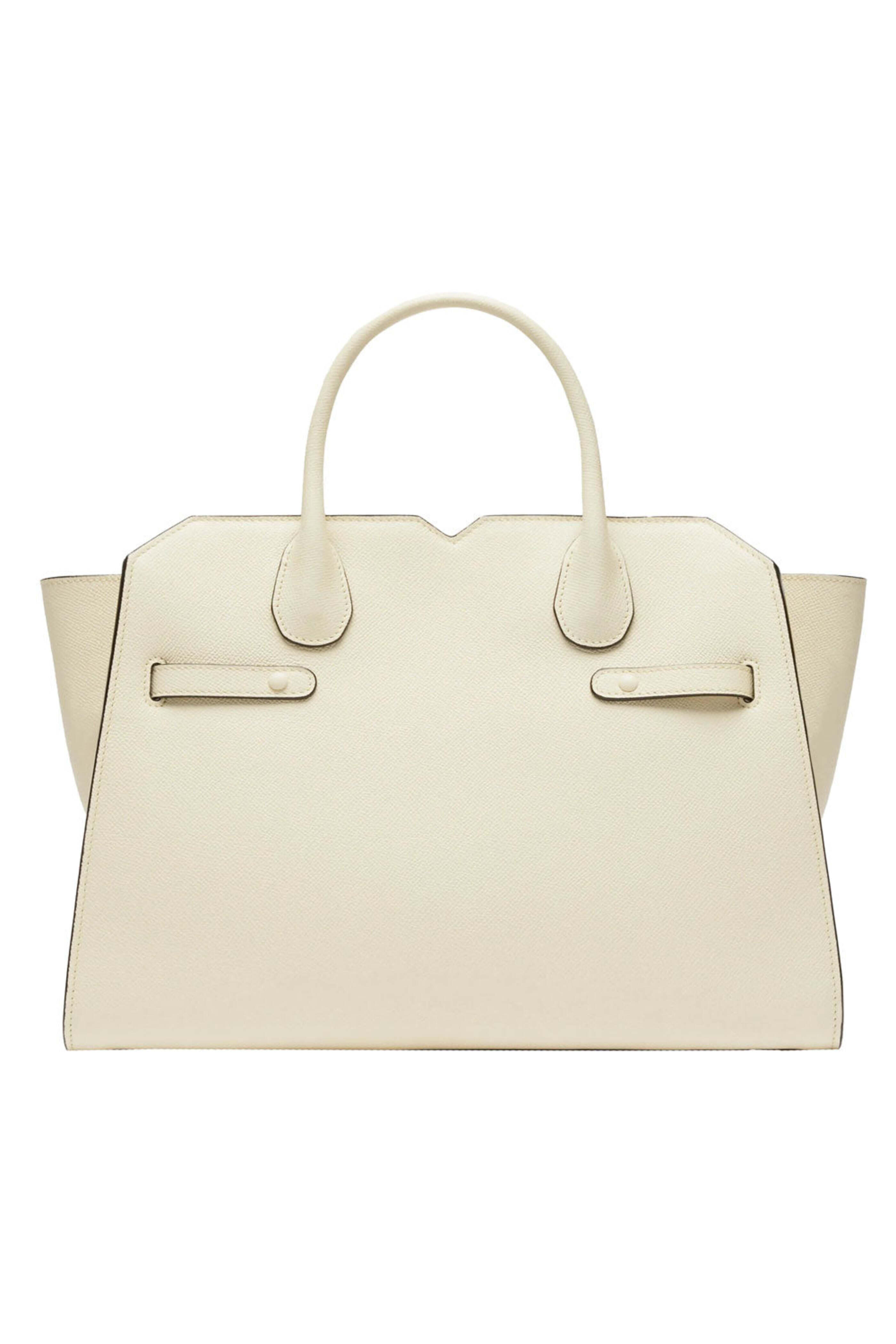 Valextra - Milano Two Handles Medium Bag in Pergamena