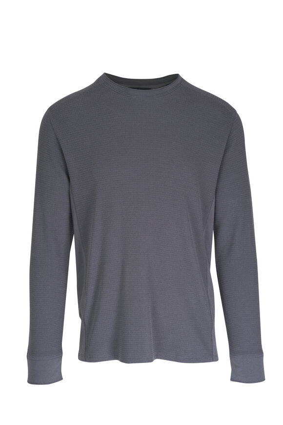 Vince Iron Cotton Thermal Crewneck