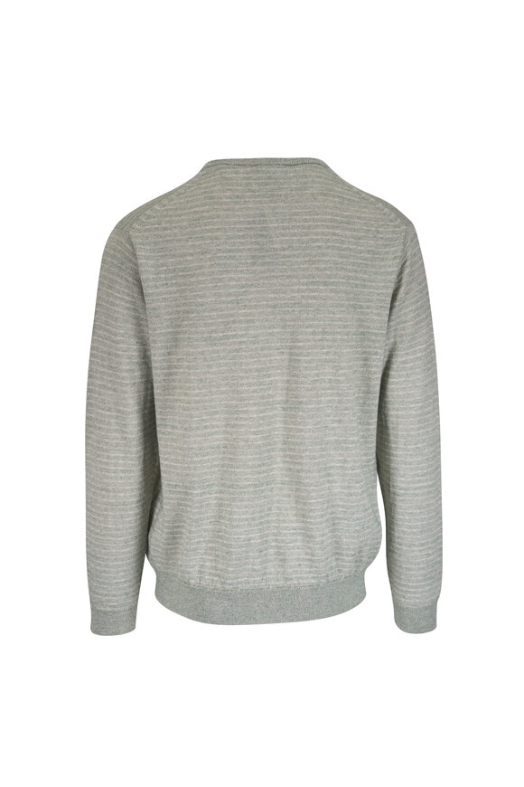 Peter Millar Linus Willow Stripe Crewneck Sweater - view 2