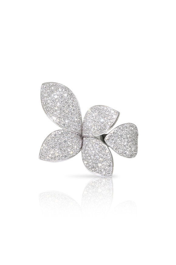 Pasquale Bruni 18k White Gold Giardini Segreti Flower Ring