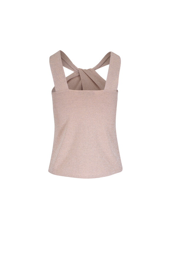 D.Exterior - Lux Marble Twist Front Knit Top