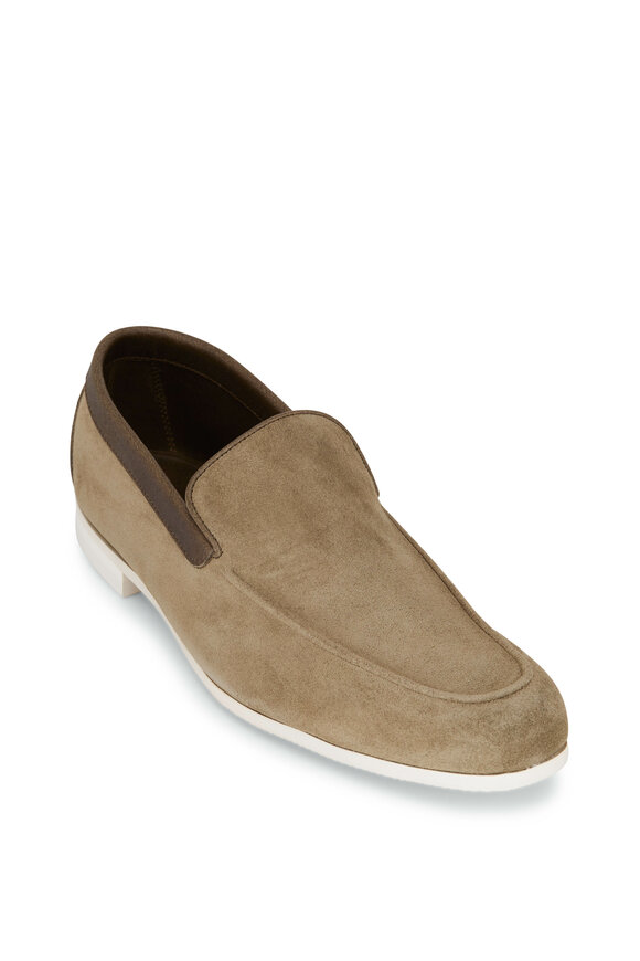 John Lobb - Venetian Olive Suede Loafer