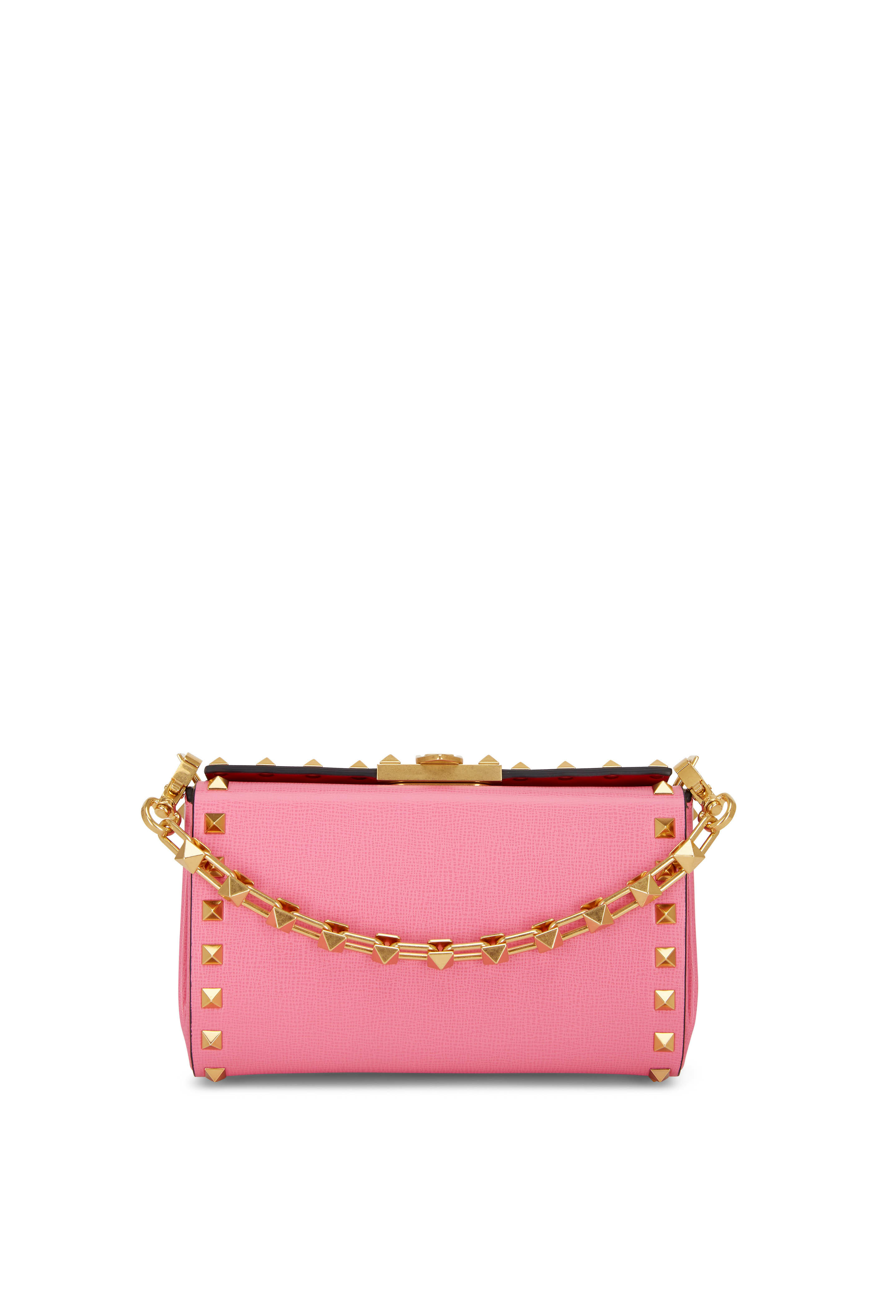 Valentino Garavani - Alcove Pink Leather Rockstud Box Bag