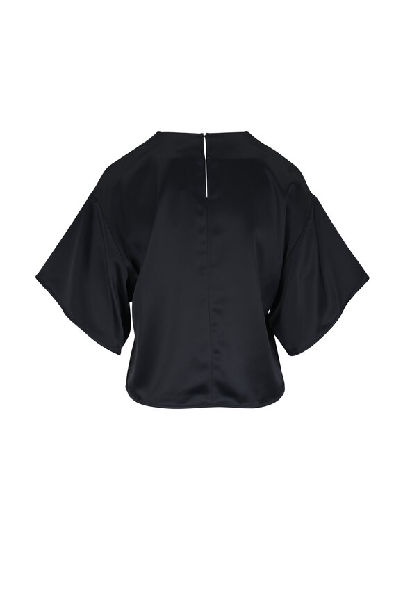 Simkhai Alina Black Satin Top - view 3