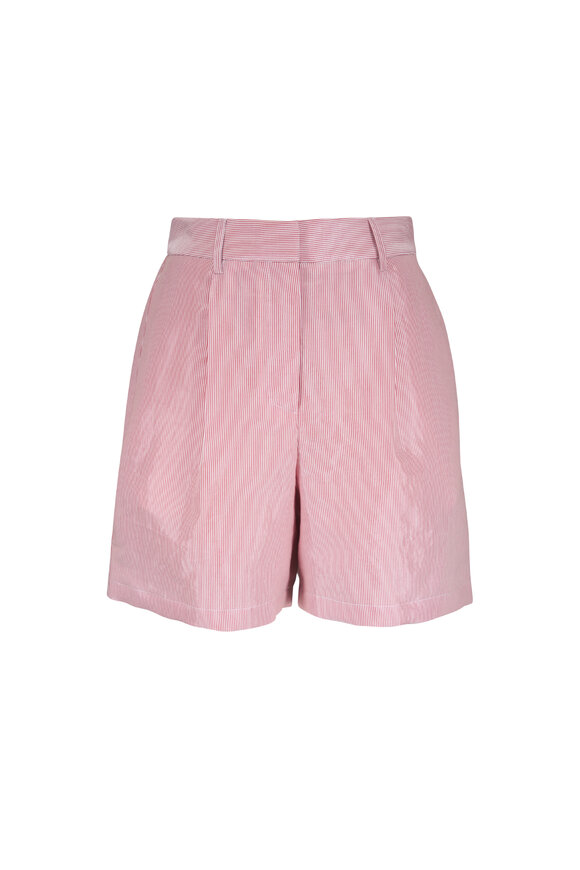 TWP Henry St Red & White Stripe Shorts - view 1