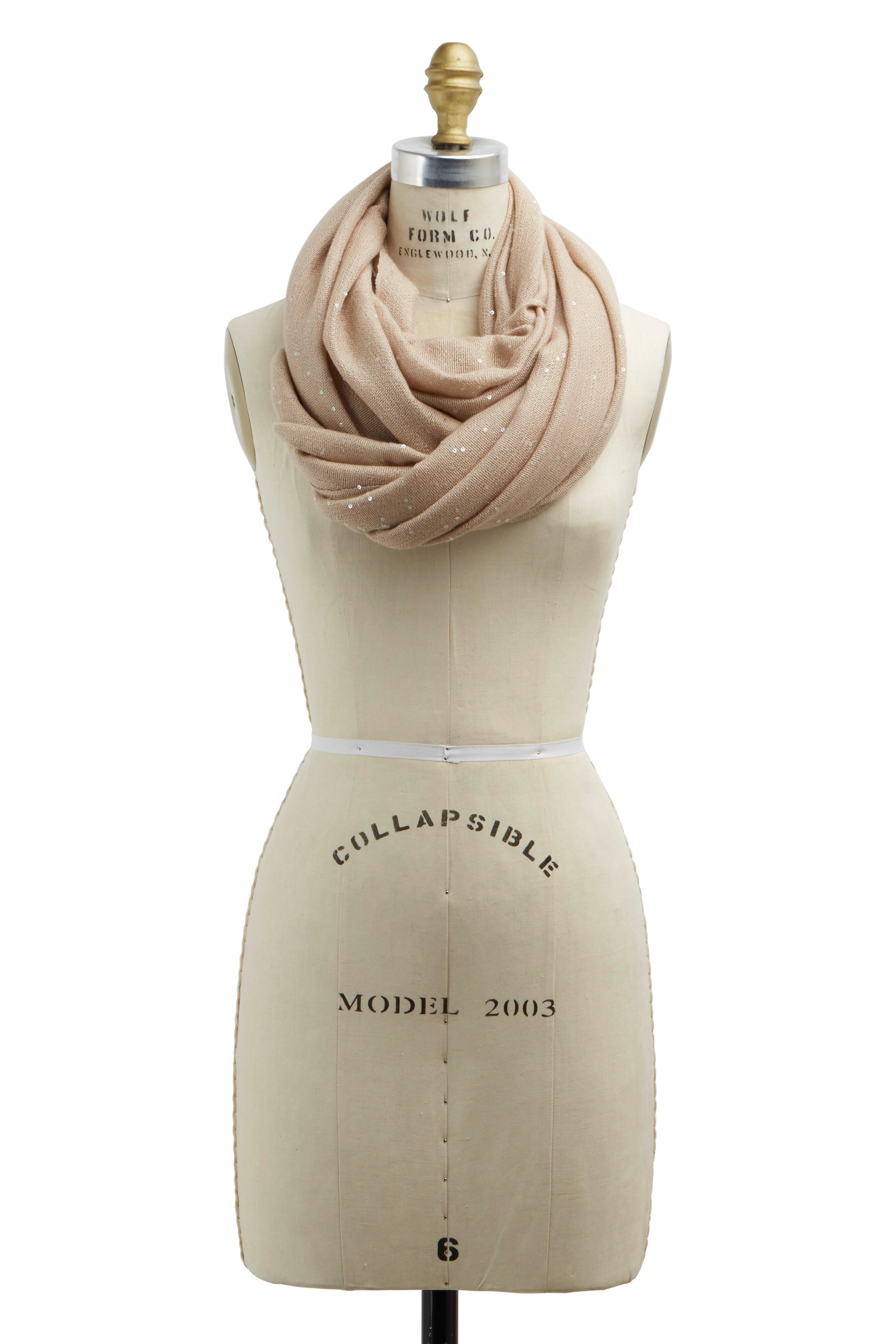 Cashmere And Silk Scarf in Brown - Brunello Cucinelli