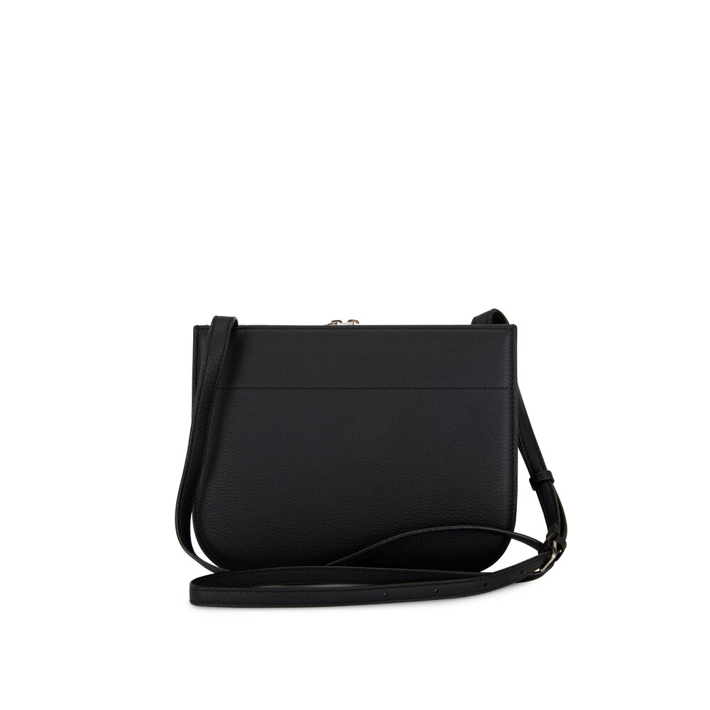 Loro Piana - My Way Black Leather Crossbody Bag | Mitchell