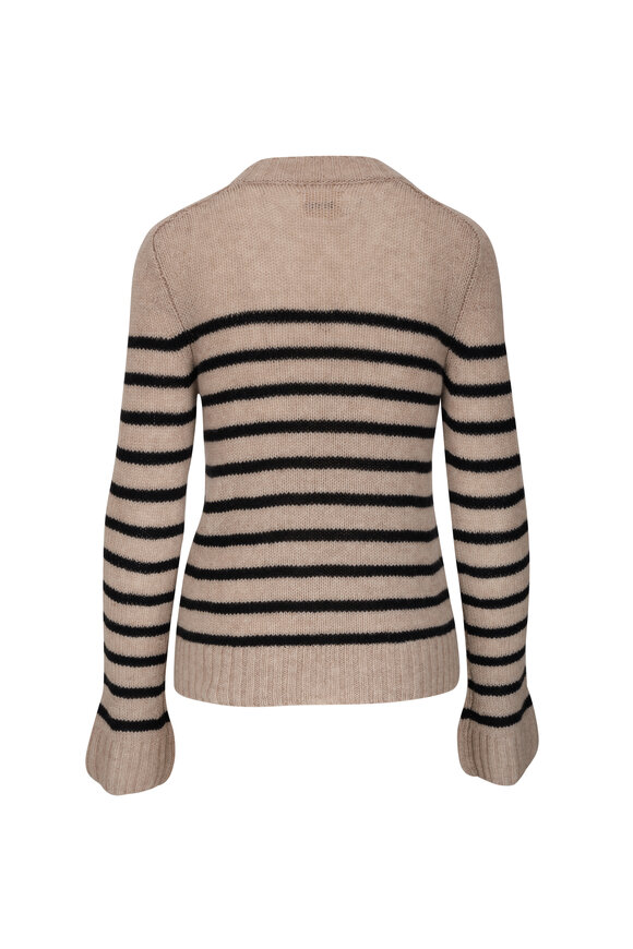 Khaite - Tilda Powder & Black Striped Cashmere Sweater