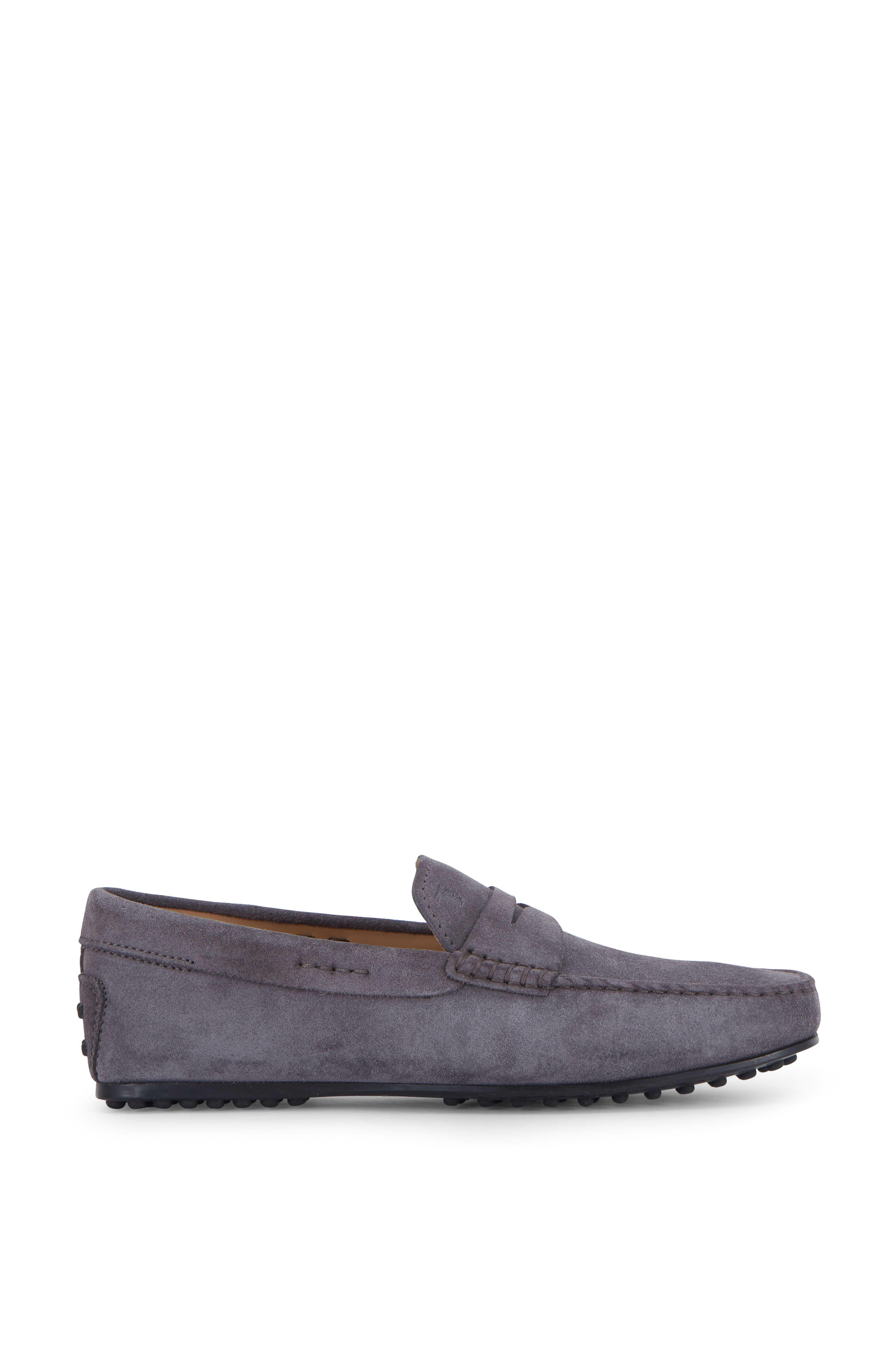Tod’s Grey Suede Penny Loafer Tod main image 4