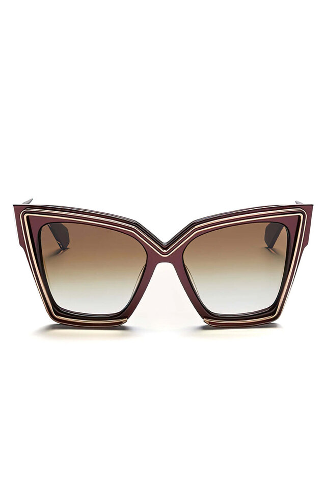 Valentino Garavani - Romask Sunglasses in Black and Rose Gold