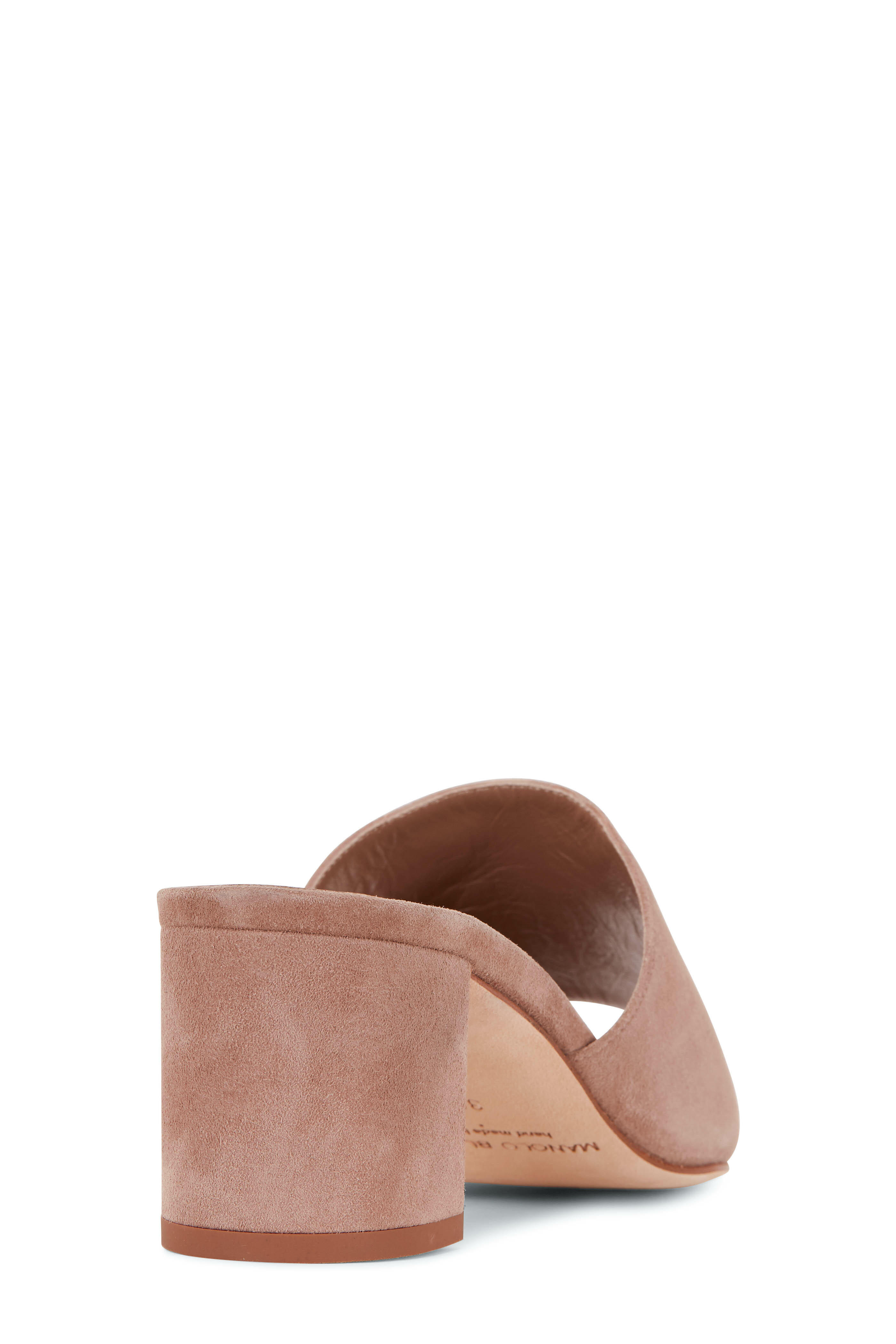 MANOLO BLAHNIK KIETTA ブラウンスウェード Manolo Blahnik - Kietta Medium Brown Leather Stiletto Pump, 70mm