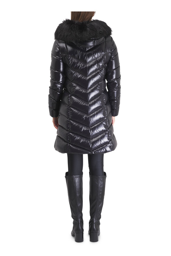 Moncler 黒 ダウンジャケット ロング丈 fulmarus 正規品保証 Moncler - Fulmarus Black Hooded Long Down Jacket