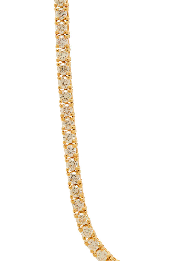 Genevieve Lau - Yellow Gold Diamond Tennis Necklace