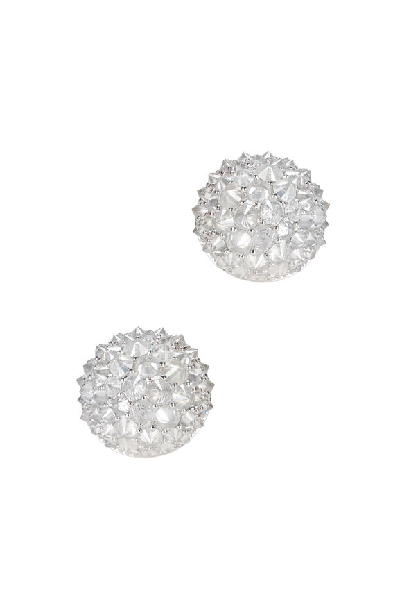 Nam Cho - 18K White Gold Ice Diamond Studs