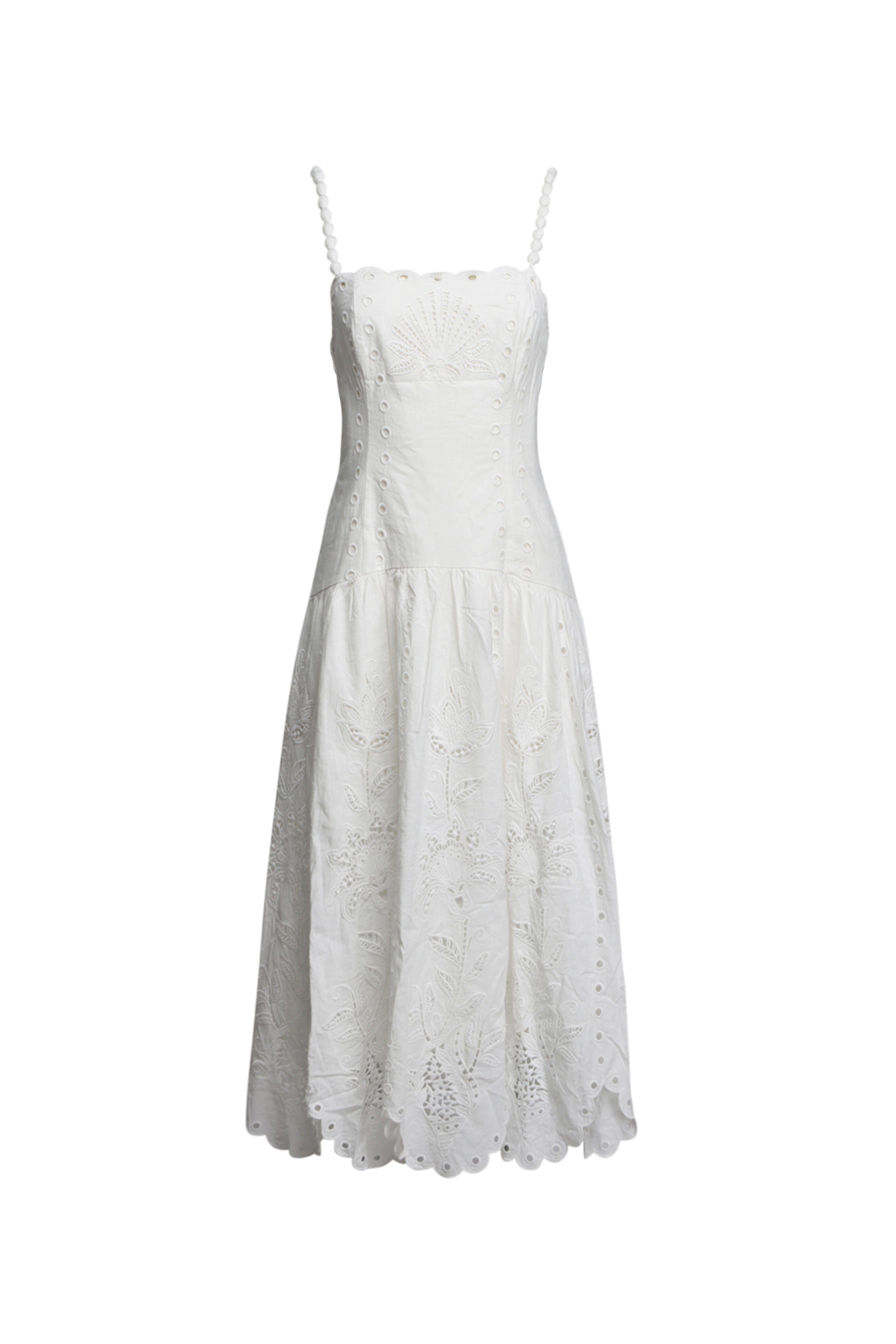 Farm Rio - Richelieu Off White Midi Dress