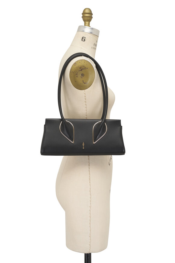 Christian Louboutin Venus Black Leather Shoulder Bag - view 6
