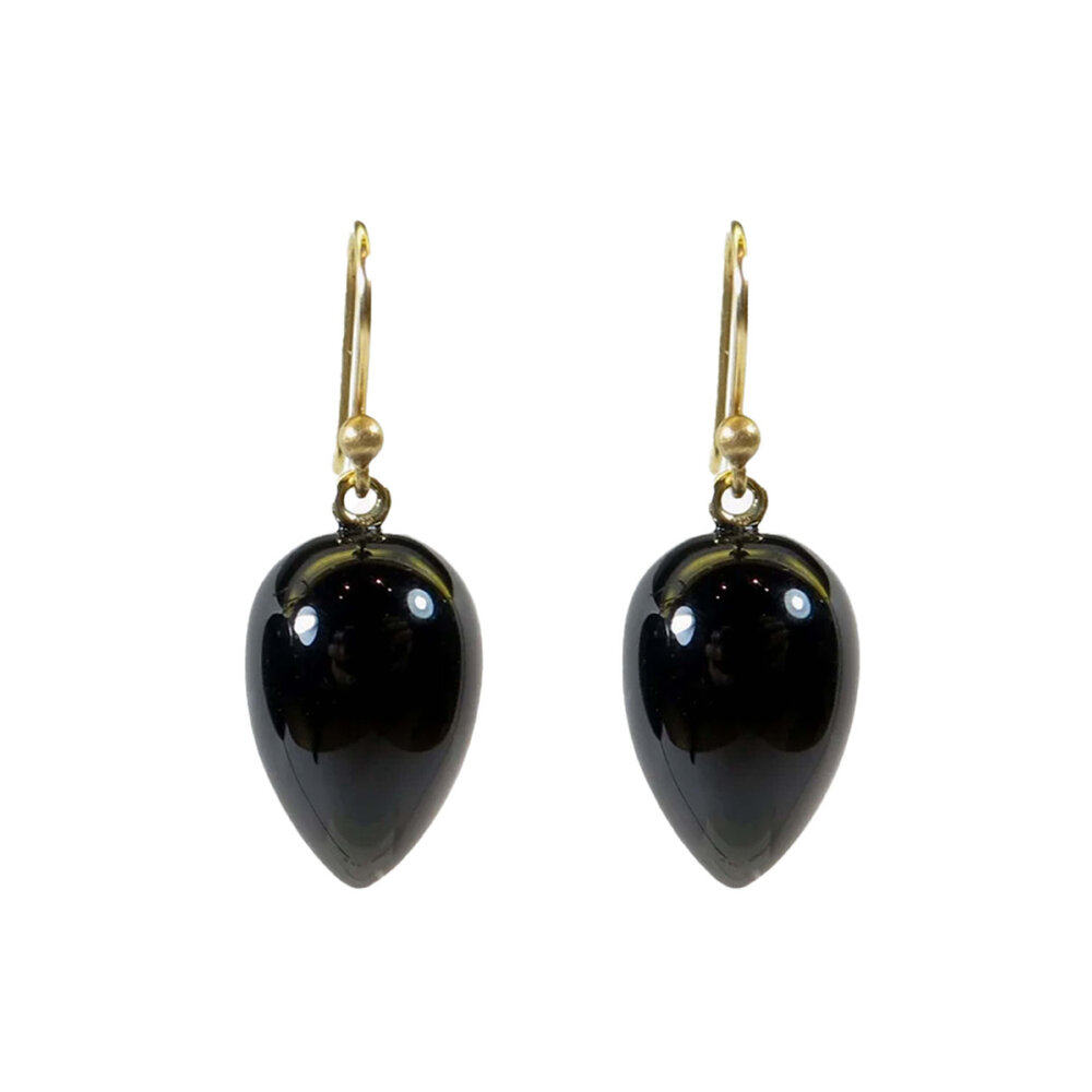 Ted Muehling - Onyx Acorn Earrings | Mitchell Stores