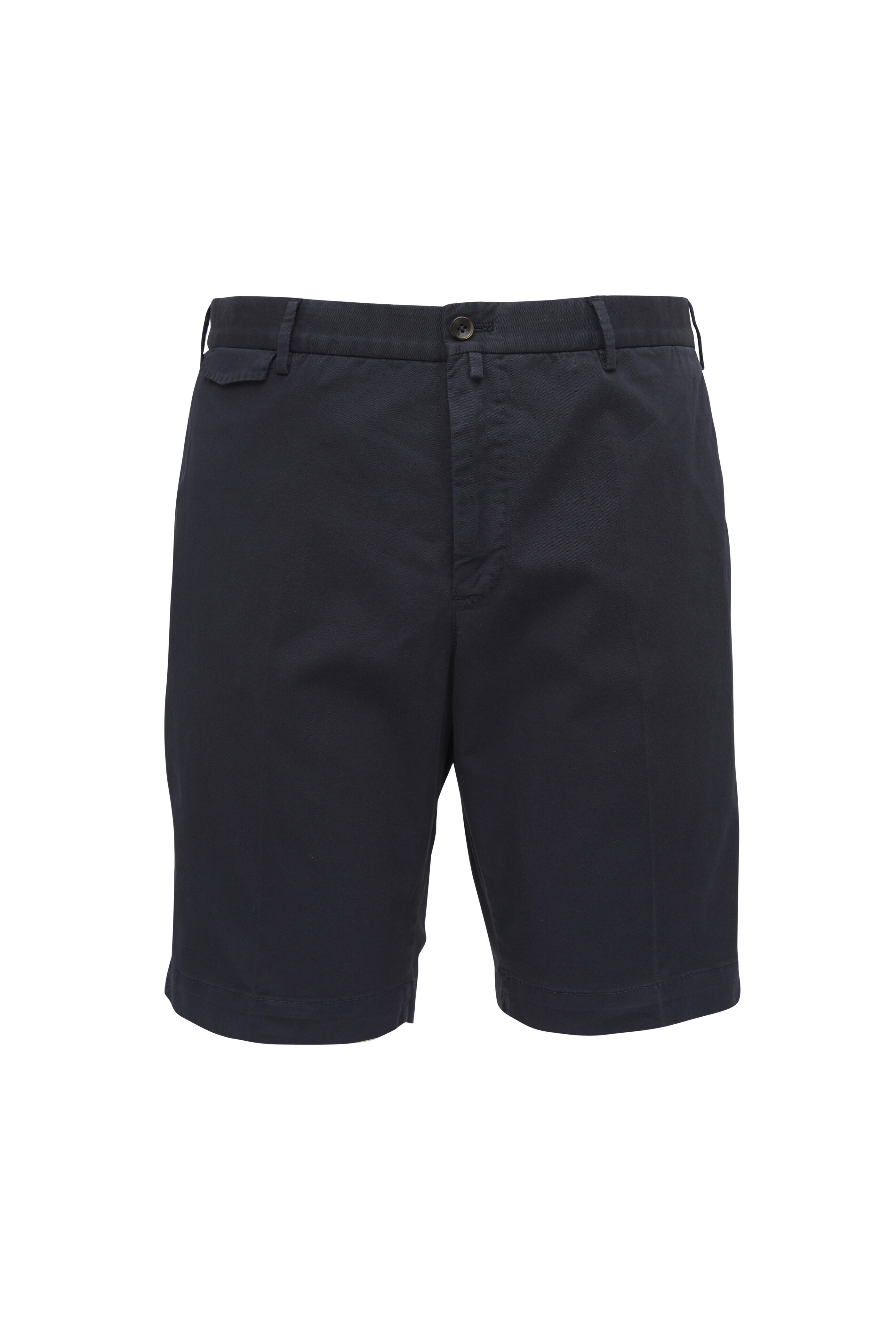 PT Torino - Navy Stretch Cotton Shorts
