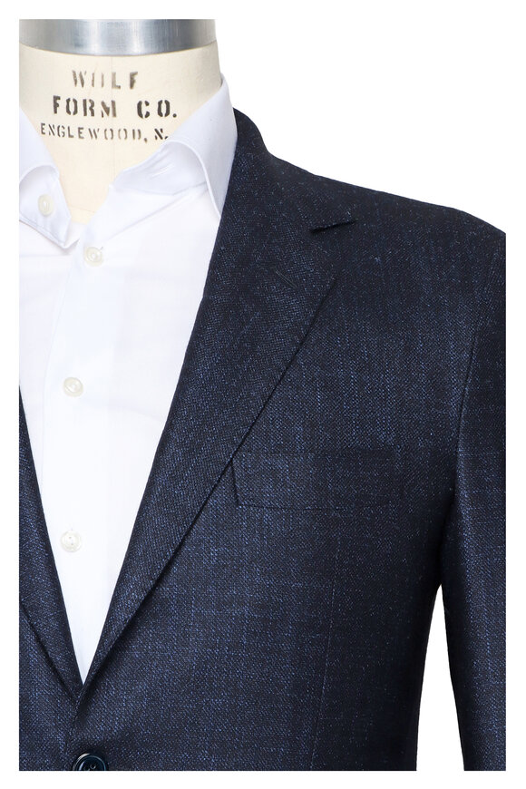Sartorio Solid Dark Blue Sportcoat